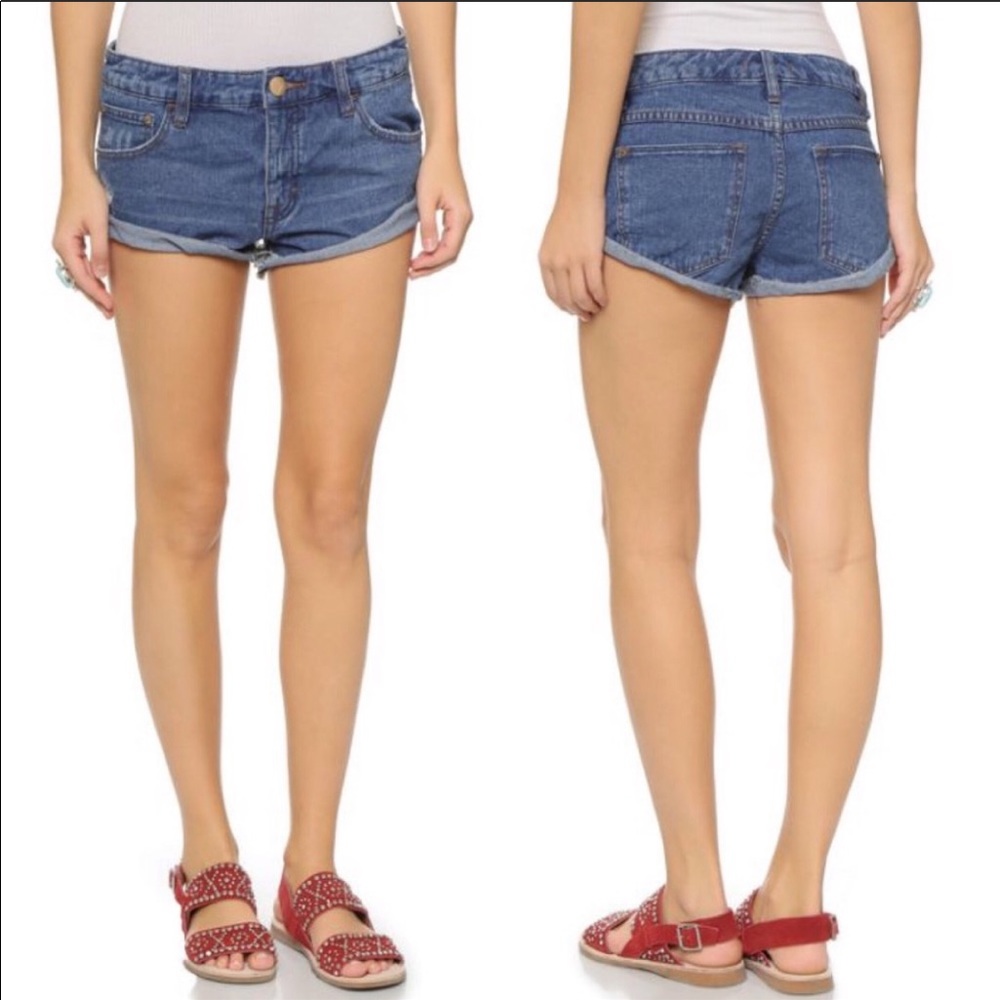 Free People Irreplaceable Denim Shorts